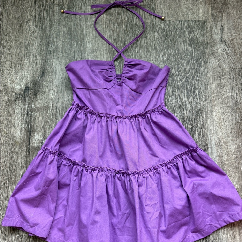 SHEIN Lavender Halter Dress